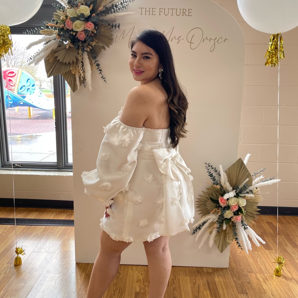 Bridal White bow dress